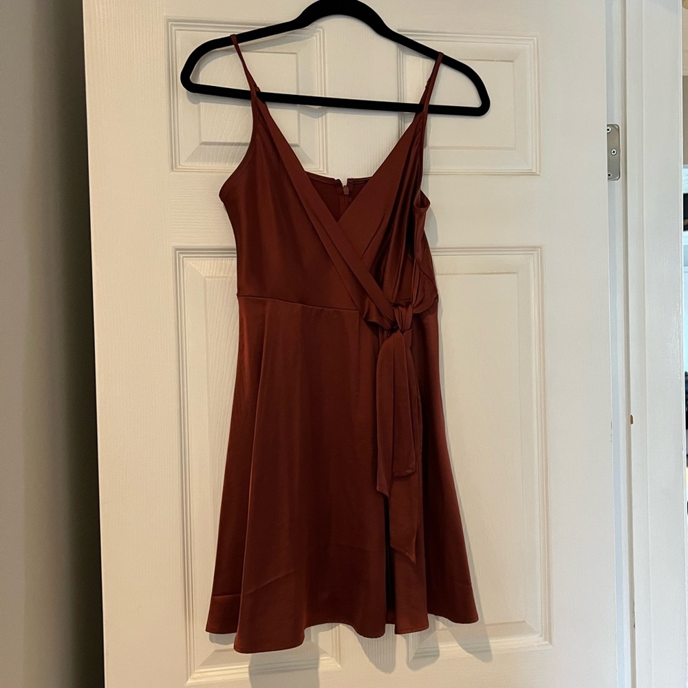 Rust Red Mini Dress